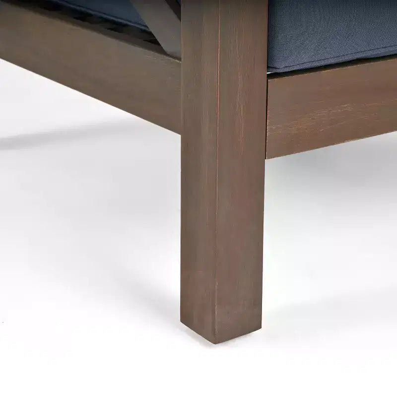 Christopher Knight Home Brava Poltrone da Esterno in Legno di Acacia con Cuscini Idrorepellenti (Set da 2)