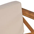 Christopher Knight Home Brava Poltrone da Esterno in Legno di Acacia con Cuscini Idrorepellenti (Set da 2)