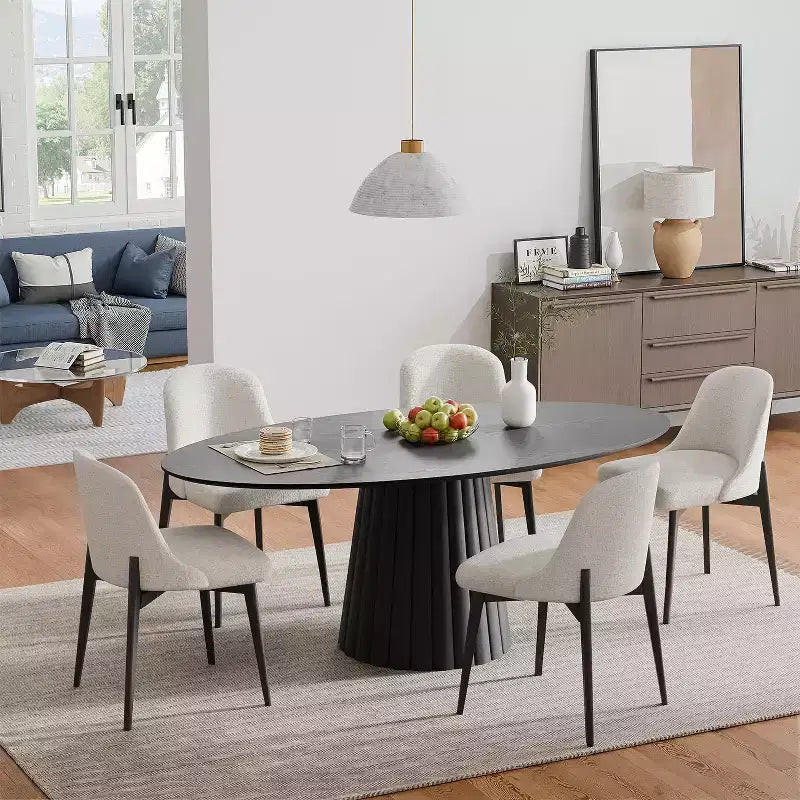 Tavolo da pranzo rotondo in legno massello in stile nordico da 67 pollici, tavolo rotondo grande moderno e semplice per casa e ristorante, design di lusso leggero