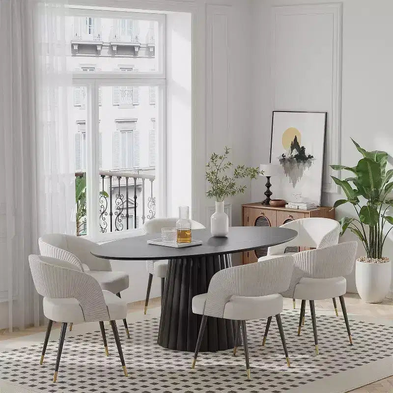 Tavolo da pranzo rotondo in legno massello in stile nordico da 67 pollici, tavolo rotondo grande moderno e semplice per casa e ristorante, design di lusso leggero