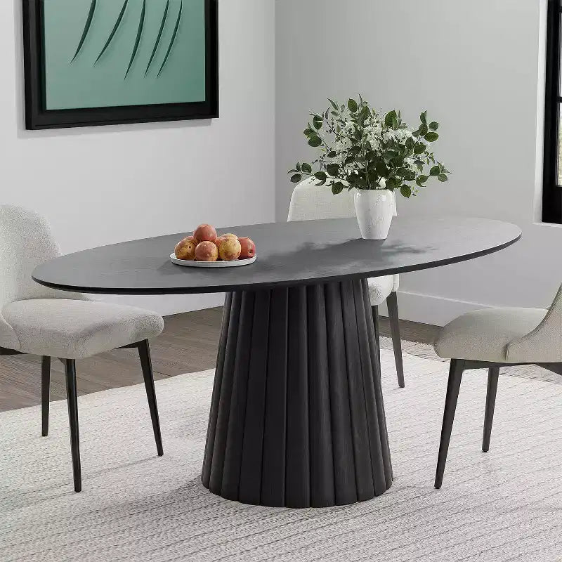 Tavolo da pranzo rotondo in legno massello in stile nordico da 67 pollici, tavolo rotondo grande moderno e semplice per casa e ristorante, design di lusso leggero