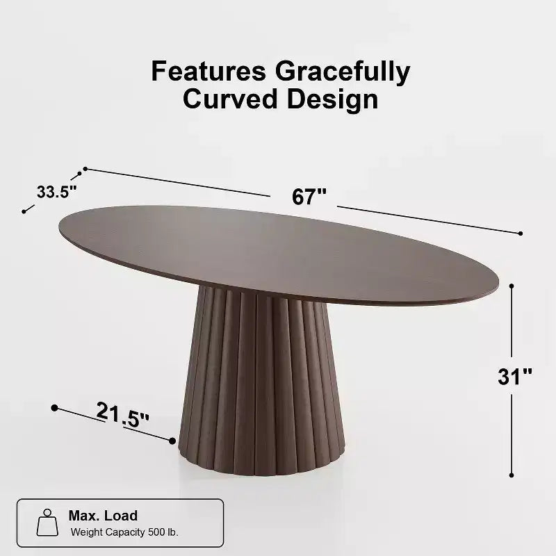 Tavolo da pranzo rotondo in legno massello in stile nordico da 67 pollici, tavolo rotondo grande moderno e semplice per casa e ristorante, design di lusso leggero