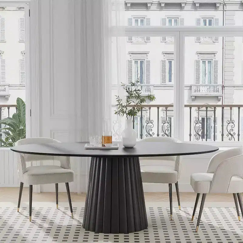 Tavolo da pranzo rotondo in legno massello in stile nordico da 67 pollici, tavolo rotondo grande moderno e semplice per casa e ristorante, design di lusso leggero