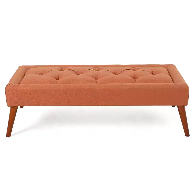 GDFStudio Chatham Mid-Century Modern 50 Tufted Upholstered Ottoman