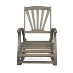 GDFStudio Kelsey Outdoor Acacia Wood Rocking Chair with Footrest