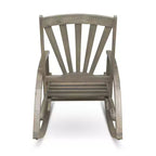GDFStudio Kelsey Outdoor Acacia Wood Rocking Chair with Footrest