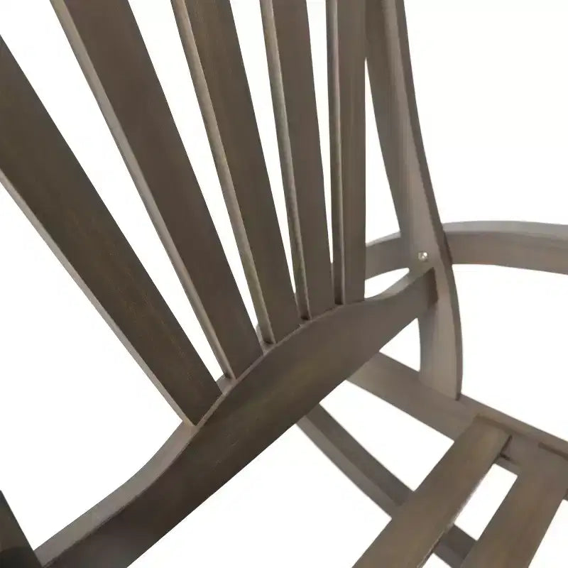 GDFStudio Kelsey Outdoor Acacia Wood Rocking Chair with Footrest
