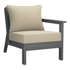 WestinTrends Avalon Outdoor 6-Piece Modular Sectional Patio Furniture Sofa Set, Gray/Beige