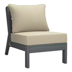 WestinTrends Avalon Outdoor 6-Piece Modular Sectional Patio Furniture Sofa Set, Gray/Beige