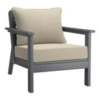 WestinTrends Avalon Outdoor 6-Piece Modular Sectional Patio Furniture Sofa Set, Gray/Beige