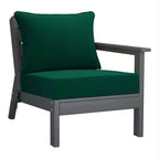 WestinTrends Avalon Outdoor 6-Piece Modular Sectional Patio Furniture Sofa Set, Gray/Green