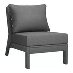 WestinTrends Avalon Set Divano Sezionale Modulare a 6 Pezzi per Esterni, Grigio/Grigio