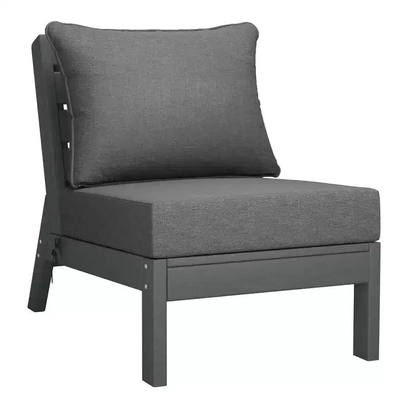 WestinTrends Avalon Set Divano Sezionale Modulare a 6 Pezzi per Esterni, Grigio/Grigio