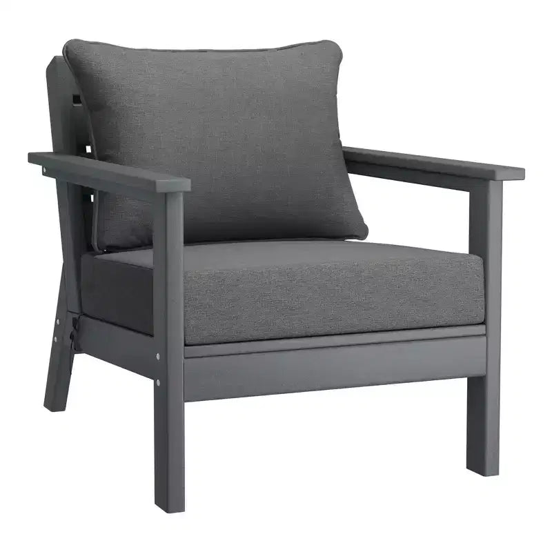 WestinTrends Avalon Set Divano Sezionale Modulare a 6 Pezzi per Esterni, Grigio/Grigio