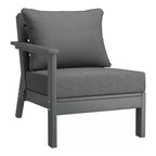 WestinTrends Avalon Set Divano Sezionale Modulare a 6 Pezzi per Esterni, Grigio/Grigio