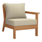 WestinTrends Avalon Set di 6 mobili modulari da esterno per patio, in teak e beige