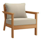 WestinTrends Avalon Set di 6 mobili modulari da esterno per patio, in teak e beige