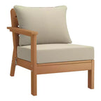 WestinTrends Avalon Set di 6 mobili modulari da esterno per patio, in teak e beige