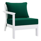 WestinTrends Avalon Set Divano Sezionale Modulare da Esterno a 6 Pezzi, Bianco/Verde