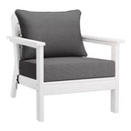 WestinTrends Avalon Divano Sezionale Modulare da Esterno a 6 Pezzi, Bianco/Grigio