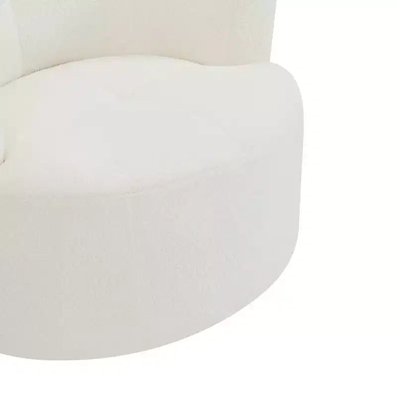 Poltrona girevole a 360° con poggiatesta regolabile - Poltrona imbottita di lusso per soggiorno, ufficio e camera da letto