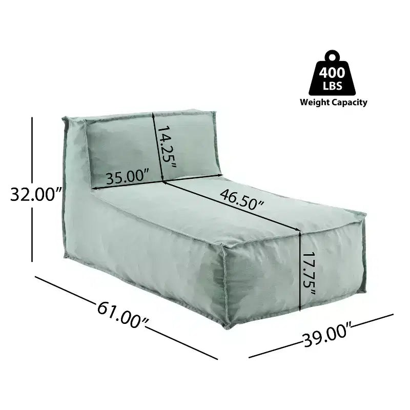 Christopher Knight Home Maegan Outdoor Modern Minimalist Versatile Bean Bag Lounge Chair