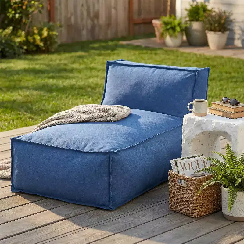 Christopher Knight Home Maegan Outdoor Modern Minimalist Versatile Bean Bag Lounge Chair