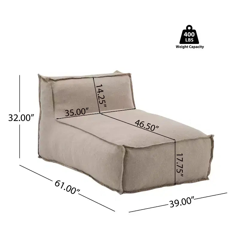 Christopher Knight Home Maegan Outdoor Modern Minimalist Versatile Bean Bag Lounge Chair