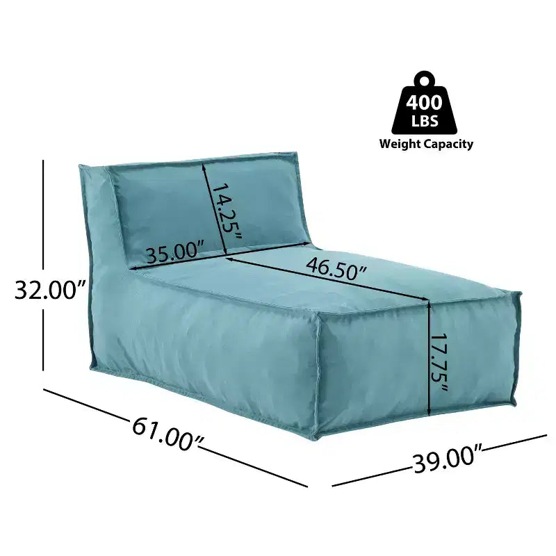 Christopher Knight Home Maegan Outdoor Modern Minimalist Versatile Bean Bag Lounge Chair