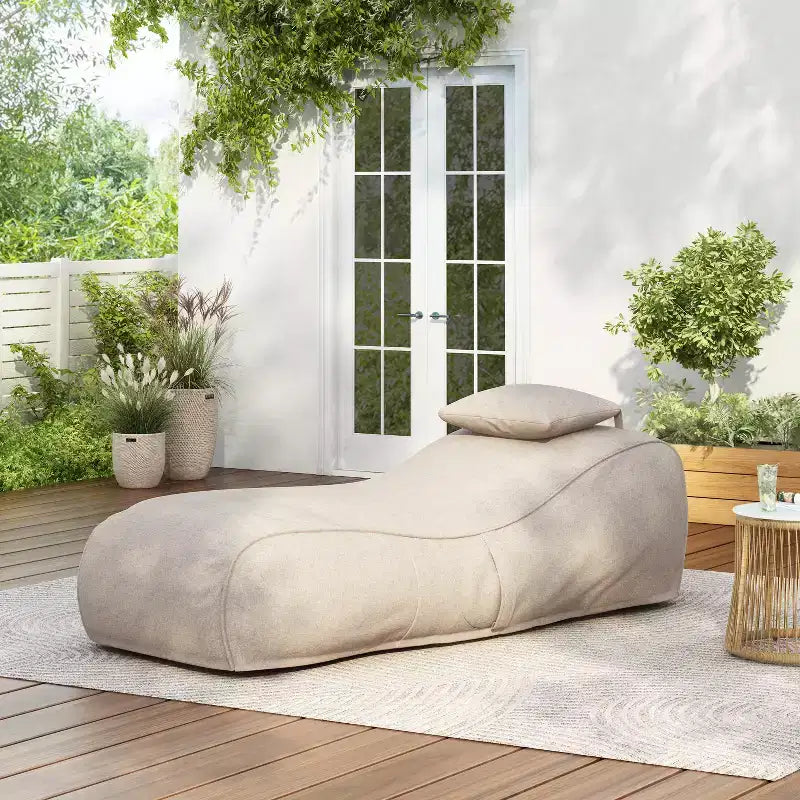 Christopher Knight Home Maeve Poltrona Sacco Versatile Moderna da Esterno con Cuscino