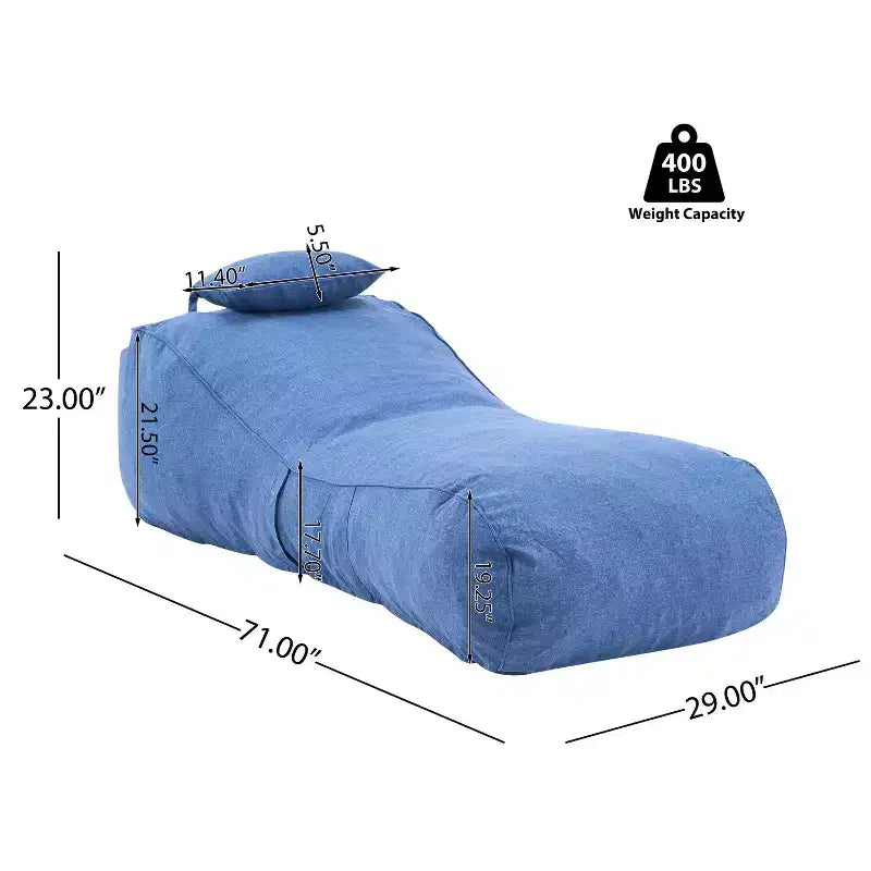 Christopher Knight Home Maeve Poltrona Sacco Versatile Moderna da Esterno con Cuscino