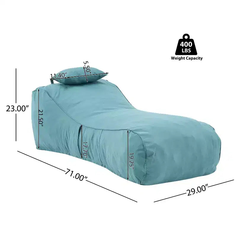 Christopher Knight Home Maeve Poltrona Sacco Versatile Moderna da Esterno con Cuscino