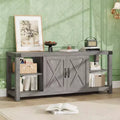 TV Stand for 65 Inch TV, Farmhouse Entertainment Center with Storage