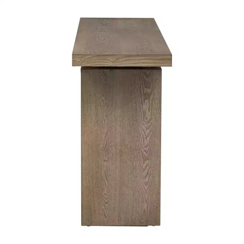 Ash Veneer Console Table, Modern Simple Style, Featuring Clever Tabletop Design, Suitable for Entryway, Hallway, Living Room, Foyer