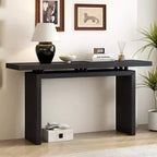 Ash Veneer Console Table, Modern Simple Style, Featuring Clever Tabletop Design, Suitable for Entryway, Hallway, Living Room, Foyer
