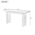 Ash Veneer Console Table, Modern Simple Style, Featuring Clever Tabletop Design, Suitable for Entryway, Hallway, Living Room, Foyer