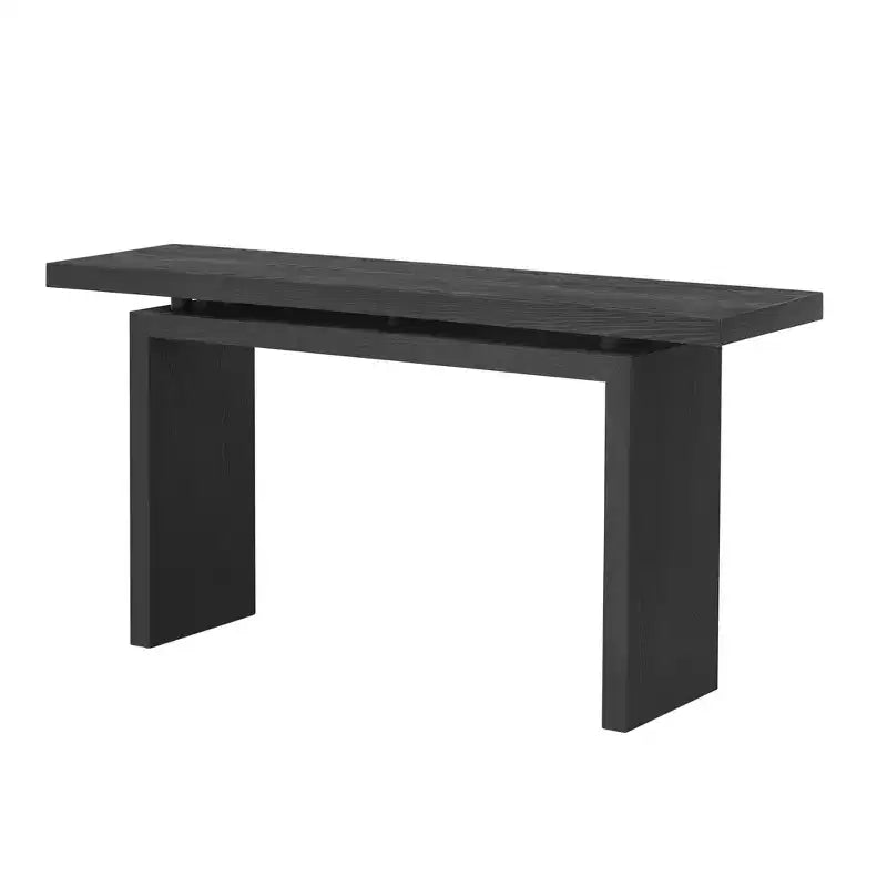 Ash Veneer Console Table, Modern Simple Style, Featuring Clever Tabletop Design, Suitable for Entryway, Hallway, Living Room, Foyer