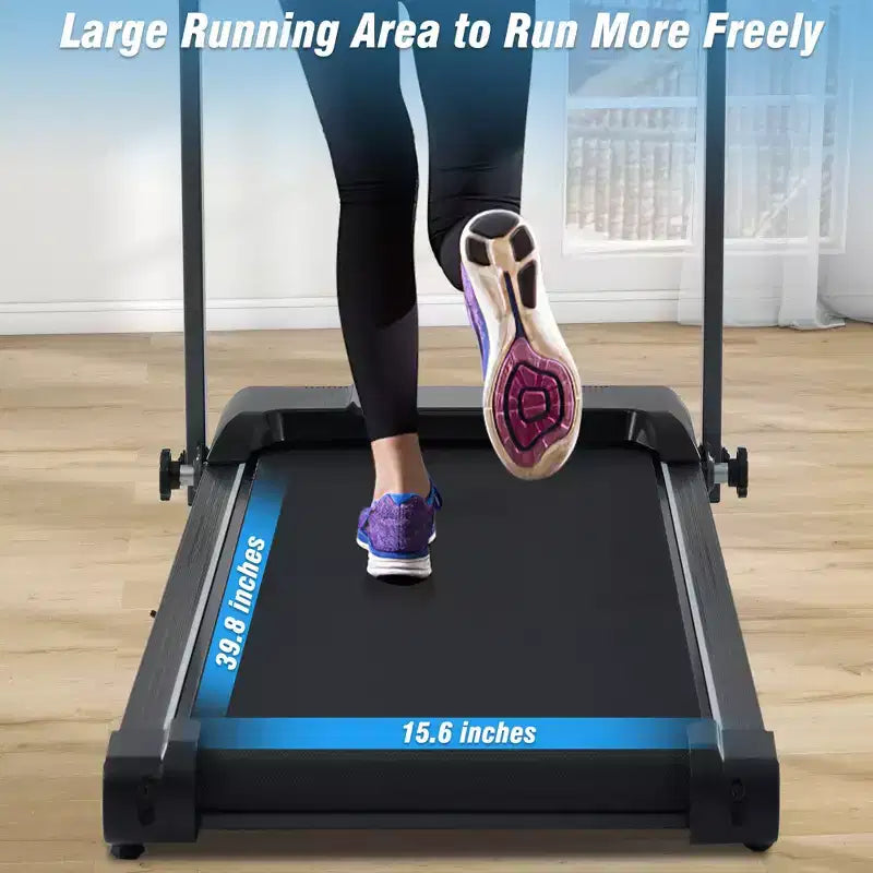 Tapis Roulant Pieghevole Whisen, 2.5HP, 0.5-7.5MPH, Capacità 265LBS, Inclinazione