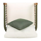Christopher Knight Home Clifton Patio Rustic Acacia and Rope Upholstered Club Chair with Curved Back