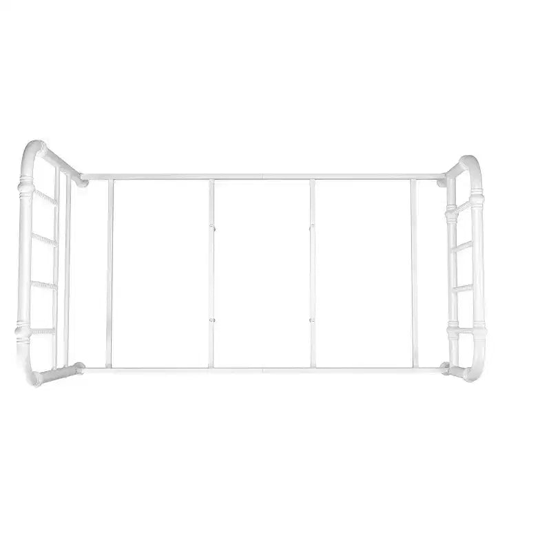 DHP Jenny Lind Metal Bed, White, Twin