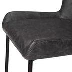 Maven Lane Naomi Metal Bar Stool with Faux Leather 31