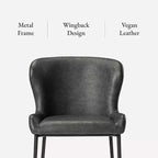Maven Lane Naomi Metal Bar Stool with Faux Leather 31