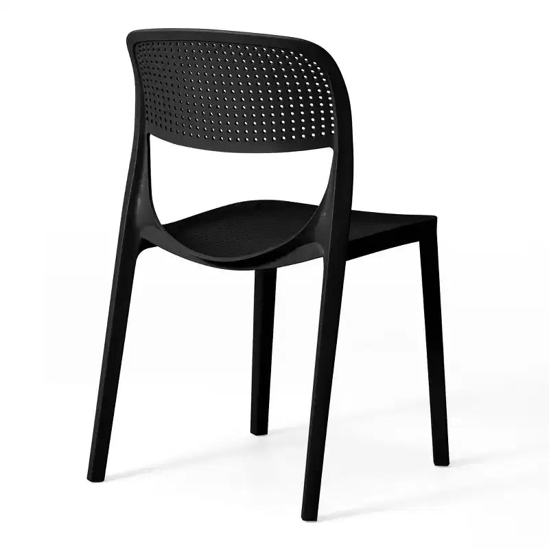 WestinTrends Playa Sedia da pranzo laterale moderna impilabile in resina plastica (set da 2)