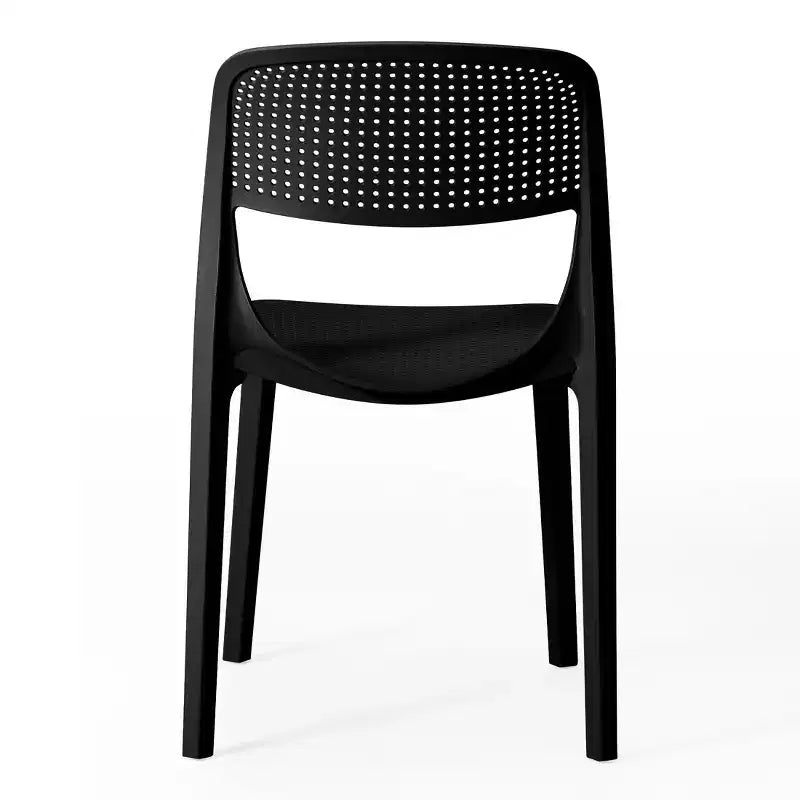 WestinTrends Playa Sedia da pranzo laterale moderna impilabile in resina plastica (set da 2)