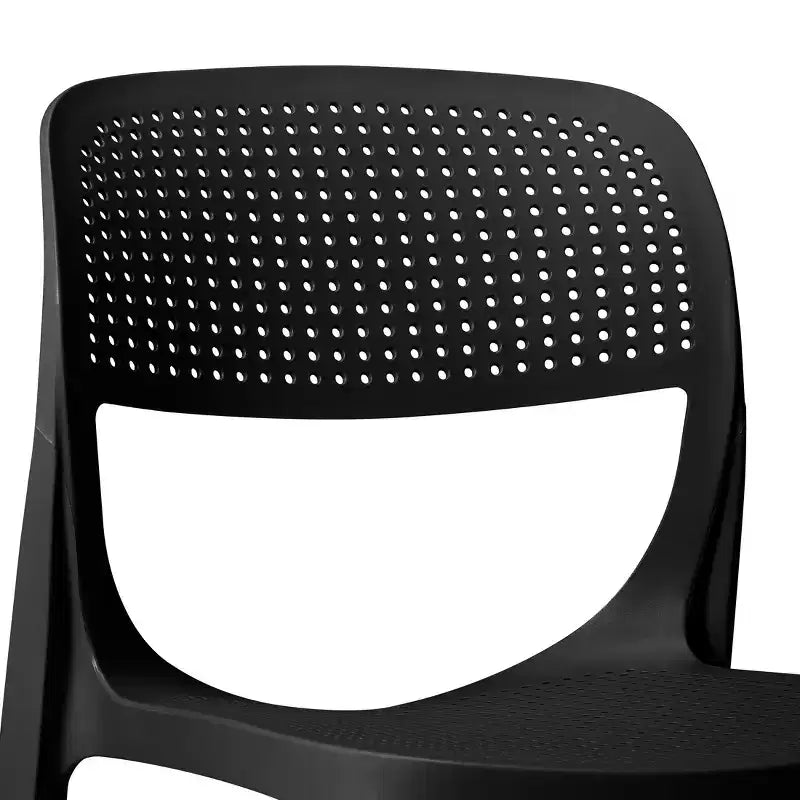 WestinTrends Playa Sedia da pranzo laterale moderna impilabile in resina plastica (set da 2)