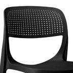 WestinTrends Playa Sedia da pranzo laterale moderna impilabile in resina plastica (set da 2)