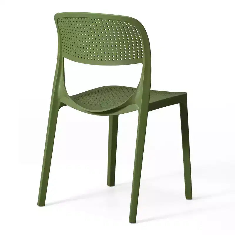 WestinTrends Playa Sedia da pranzo laterale moderna impilabile in resina plastica (set da 2)