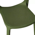 WestinTrends Playa Sedia da pranzo laterale moderna impilabile in resina plastica (set da 2)