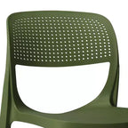 WestinTrends Playa Sedia da pranzo laterale moderna impilabile in resina plastica (set da 2)