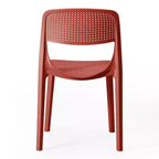 WestinTrends Playa Sedia da pranzo laterale moderna impilabile in resina plastica (set da 2)
